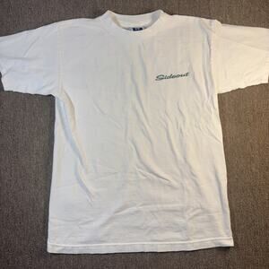 Vintage Surf 90s Side out Sports Fish Ocean T-shirt White Medium Men’s